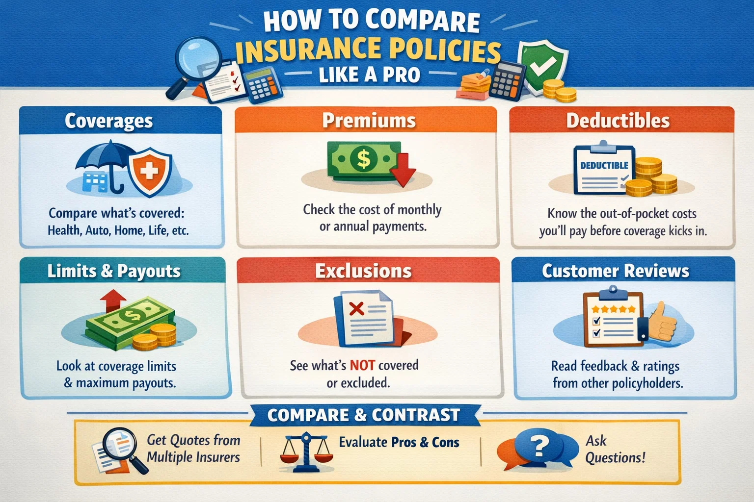 How to Compare Insurance Policies Like a Pro Hero Image