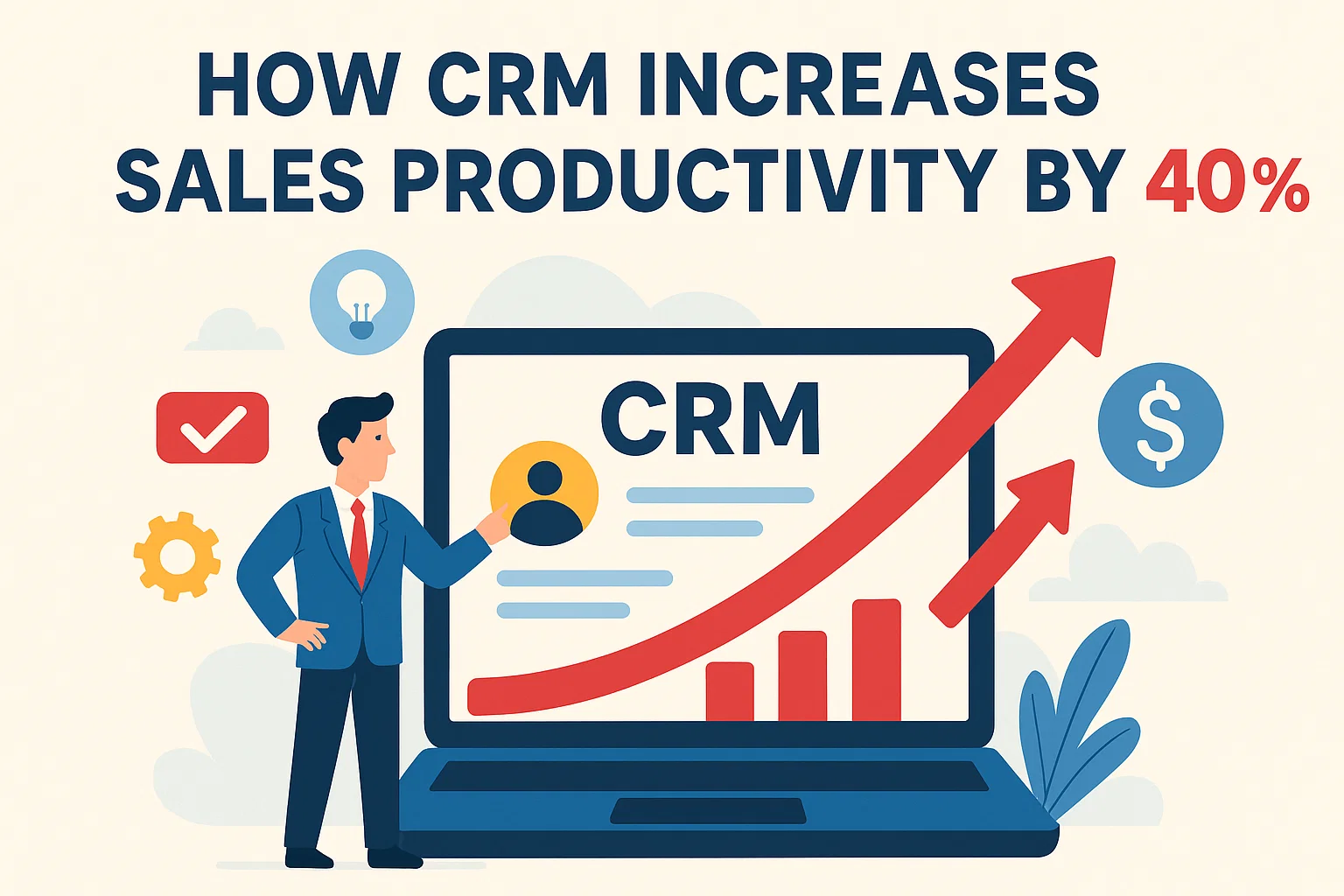 How CRM Increases Sales Productivity by 40% Hero Image