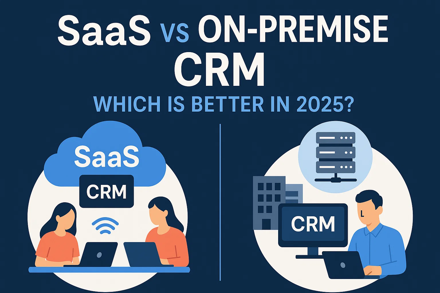 SaaS vs On-Premise CRM: Which is Better in 2026? Hero Image